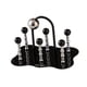 thumbnail image 5 of Escurridor de 6 tazas, soporte para tazas de acrílico creativo antideslizante con decoración al revés Negro, 5 of 9