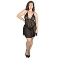 thumbnail image 3 of Women's LoveMoi LOV1250 Clarisse Chemise 2 Pc Set (Black S), 3 of 6