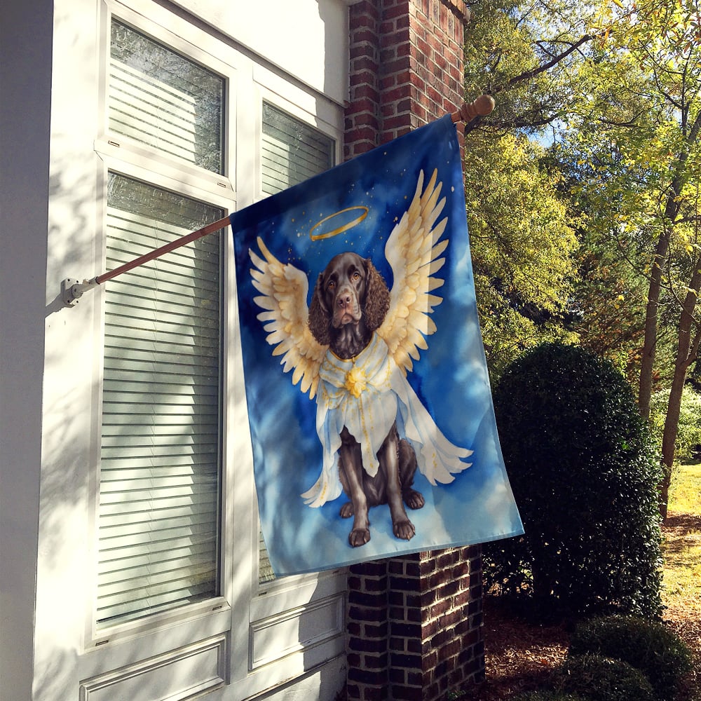 American Water Spaniel My Angel House Flag 28 in x 40 in