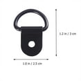 thumbnail image 2 of unbranded 24Ud Colgador D Ring Para Cuadros De Pared Negro Material Hierro Inoxidable, 2 of 8