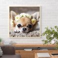thumbnail image 3 of Wdftyju 5D DIY Diamond Painting Kits Full Square Drill Flor Cachorro Mosaico Imagen de pared Wdftyju 7ee2kv2cs4kf7zl8, 3 of 9