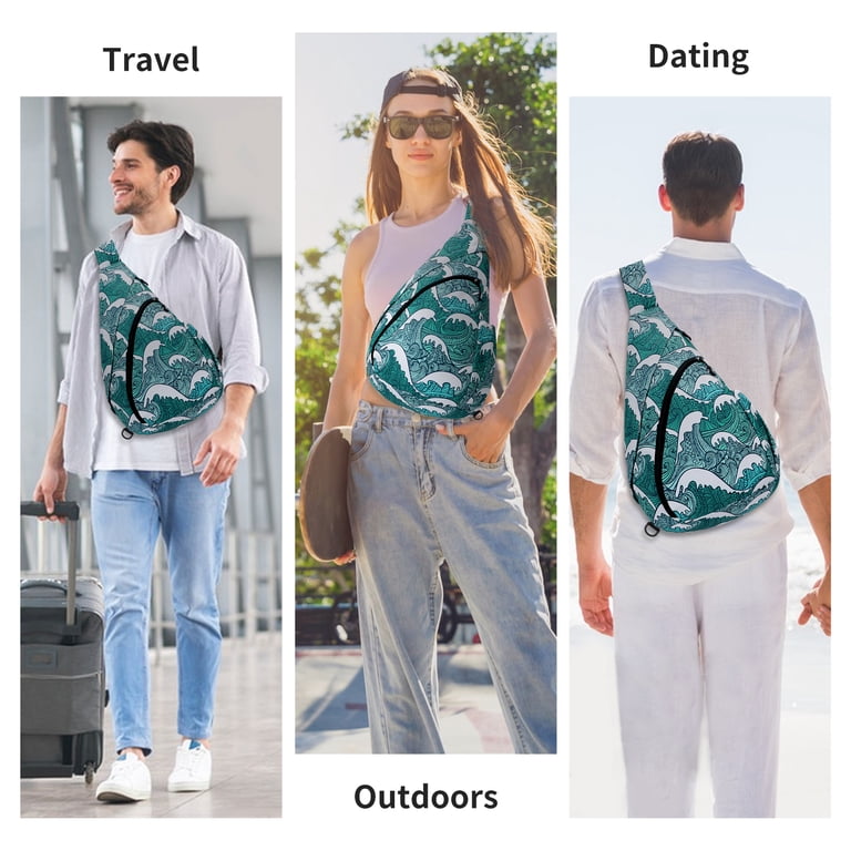 Kawell Sling Backpack, Adjustable Crossbody Bag photo 8