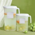 thumbnail image 1 of Plastic Water Bottle 2500ml Large Capacity Cold Water Pitcher White ABS Refrigerator Kettle with Sealing Lid Teapot for Iced Tea and Drinks(1Pc) by JASKFLY, 1 of 6