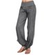 thumbnail image 1 of Gibobby pantalones jogger mujer Moda mujer botones sólidos algodón y lino pantalones sueltos casuales pantalones de pierna ancha (Gris, L), 1 of 5