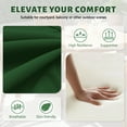 thumbnail image 6 of Kimunuk Outdoor Chair Cushions set of 2, 22" x 22" Zipped Waterproof Outdoor Seat Cushions Couch Pads with Ties for Patio Furniture, Green, 6 of 6