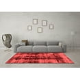 thumbnail image 3 of Ahgly Company Indoor Square Abstract Red Modern Area Rugs, 3' Square, 3 of 4