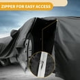 thumbnail image 4 of Car Cover Waterproof All Weather Automotive Outdoor Anti-UV Sun Rain Protection Full Exterior Cover with Reflective Strips Black for Toyota BZ4X, 4 of 5