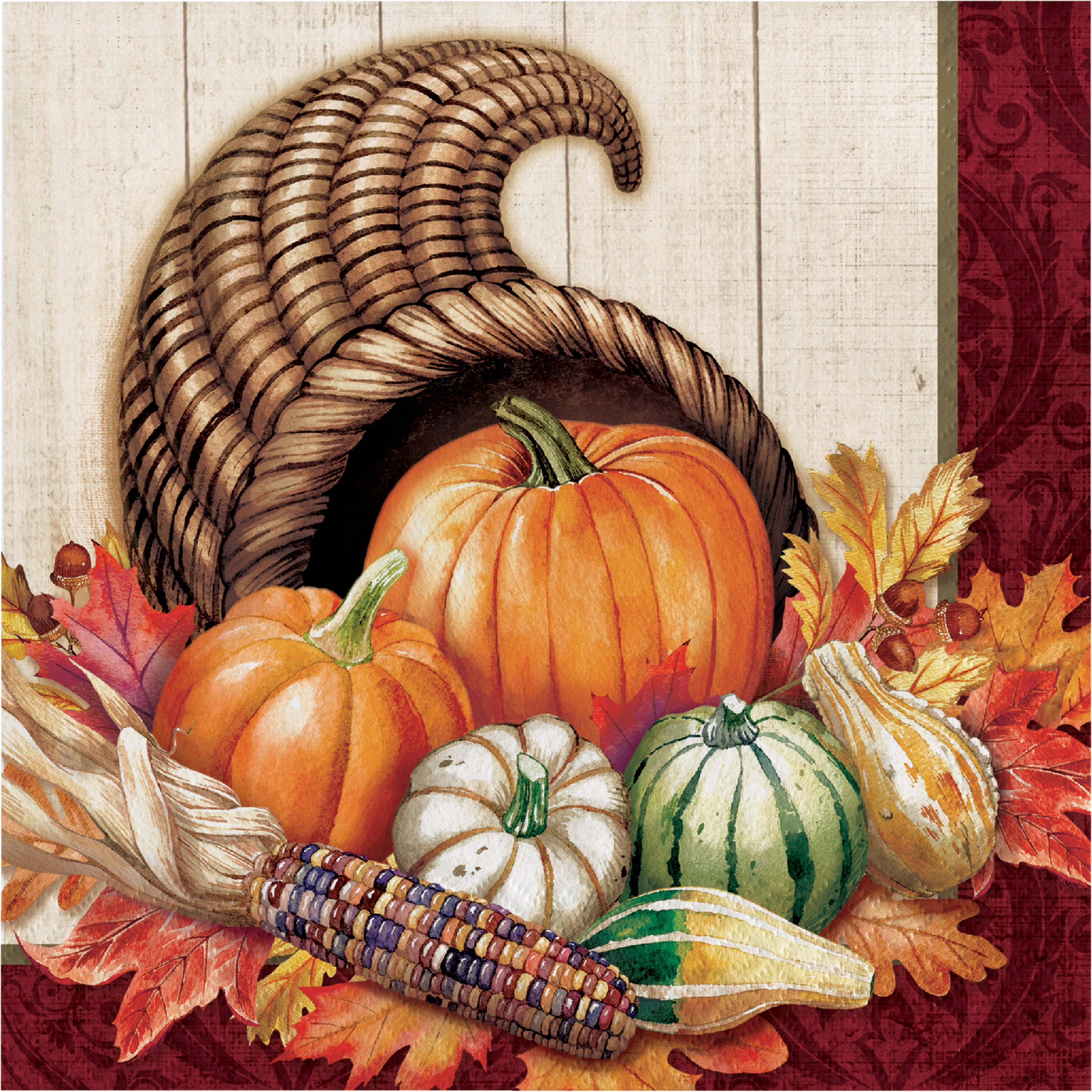 Autumn Bounty Napkins, 16 pack