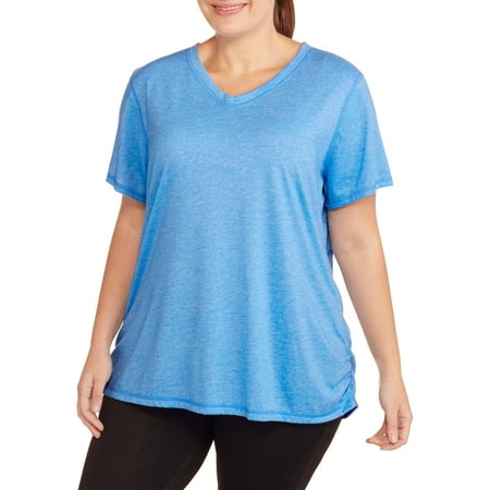 Women's Plus-Size Active Short Sleeve V-Neck Tee
