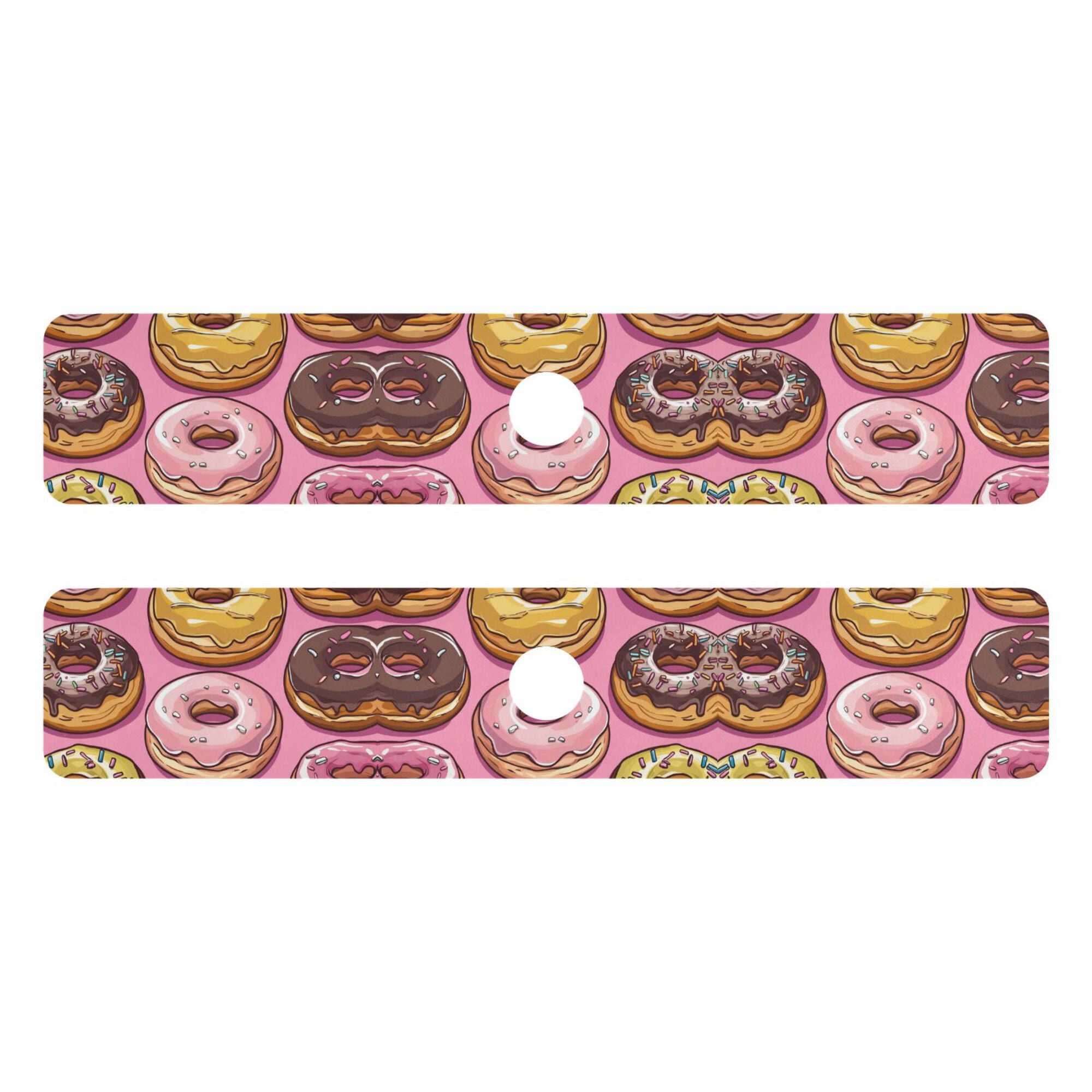 Yayeee Faucet Mat for Kitchen Sink 30" Diatomite Long Splash Guard Pad, Cute Doughnuts Pattern, 2 Pack