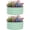 Round 2*2*1FT Olive Green 2-pack, variant on Raised Garden Bed, Galvanized Metal Raised Garden Bed – Heavy Duty Outdoor Planter Box with Reinforced Base, Deep Root & Bottomless Design, Safe Rubber Edges, Easy Assembly for Vegetables, Flowers