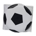 thumbnail image 2 of Monedero minimalista de piel sintética estilo deportivo para adolescentes y chicos. Monedero pequeño. Balón de fútbol, 2 of 9