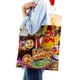 thumbnail image 4 of La Granja de Zenón Bolso de tela con estampado de lienzo para mujer, bolsa de compras reutilizable y estética, con cremallera interior, regalo para mujer,40*45cm., 4 of 6