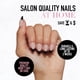 thumbnail image 2 of Press On Nails Glamnetic Caviar semitransparente con almendra corta, 2 of 6
