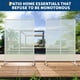 thumbnail image 3 of Garvee panel de privacidad metálico independiente con diseño de hojas, resistente al óxido y al clima, fácil de instalar para patio, balcón, jardín o interiores, 3 of 8