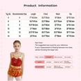 thumbnail image 7 of inhzoy Kids Girls Sparkly Sequins Dance Dress Sleeveless Leotards Tassel Modern Latin Jazz Dancewear Blue 10, 7 of 7
