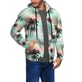 thumbnail image 3 of Zip Up Hoodies for Men - Tropical Summer Palm Long Sleeve Comfrt Men'S Fashion Hoodies & Sweatshirts, Jackets for Men Hoodies Pullover Clothing Clothes with Pouch, 3 of 5