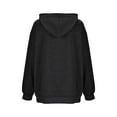 thumbnail image 5 of Durtebeua Long Sleeve Button Down Hooded Coats Tops with Pockets Womens Zip Up Hoodies Cotton, 5 of 6