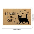 thumbnail image 3 of TIELUTT Cat Welcome Door Mat Funny Door Mats Be Ware of the Cat Non Entrance Large Throw Blanket Fuzzy Rugs for Kids Room Polyester Throws Throw Blanket for Couch Soft Blankets for Living Room, 3 of 7