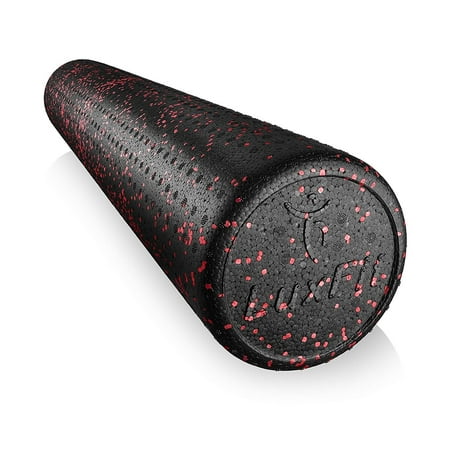 Foam Roller, LuxFit Speckled Foam Rollers for Muscles Physical Therapy Deep Tissue Muscle Massage (Red, 18