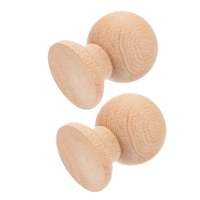 CTIRCHIU 2 Pcs Embouts de Lit en Bois Non Finis pour Escaliers, Support Décoratif Structurel Kaki