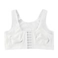 thumbnail image 4 of Aayomet Sports Bra Women's Full Coverage Front Closure Wire Back Support Posture Bra Sports Bra Without Rims,White 4XL, 4 of 5