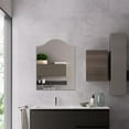 thumbnail image 3 of RADIANCE Goods Verical/Horizontal Hanging Arched-Shaped Frameless Wall Mirror 32" Height, 3 of 5