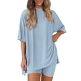 thumbnail image 1 of Conjunto Coordinado PRETTYGARDEN 2 Piezas Remerón Oversize y Shorts L, 1 of 5