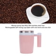 thumbnail image 4 of Self Stirring Coffee Mug, 400mah Battery Portable Rechargeable Stainless Steel 380ml Auto Stirring Coffee Mug  for Coffee Tea Hot Chocolate Milk Pink, 4 of 7