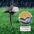 thumbnail image 5 of Focos solares que cambian de color al aire libre, [paquete de 2] Focos de paisaje impermeables IP65 de Navidad, luz de seguridad con energía solar del atardecer al amanecer para pasarela, pi, 5 of 5