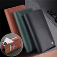 thumbnail image 2 of Cartera de negocios de cuero largo para hombre y mujer, tarjetero clásico de alta calidad, a la moda, para iPhone, Samsung y Huawei, 2022 qiuyongming unisex, 2 of 2