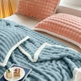 thumbnail image 6 of Soft Fleece Blanket Warm and Soft Layer Double-Sided All-Season Solid Color Blanket, 6 of 6