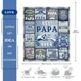 thumbnail image 6 of Funny Papa Gifts from Granddaughter Grandson, Best Gifts for Papa, Best Papa Ever Gifts, Papa Birthday Gifts from Grandkids, to My Papa Grandpa Gifts for Christmas, Great Papa Blanket Gifts 60"X80", 6 of 6
