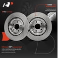 thumbnail image 5 of A-Premium 12.99 inch (330mm) Rear Vented Disc Brake Rotors + Ceramic Pads Kit Compatible with Select Audi and Porsche Models - A6 2014-2018, A6 Quattro, Macan, A7 Quattro, A8 Quattro, S7, 6-PC Set, 5 of 9