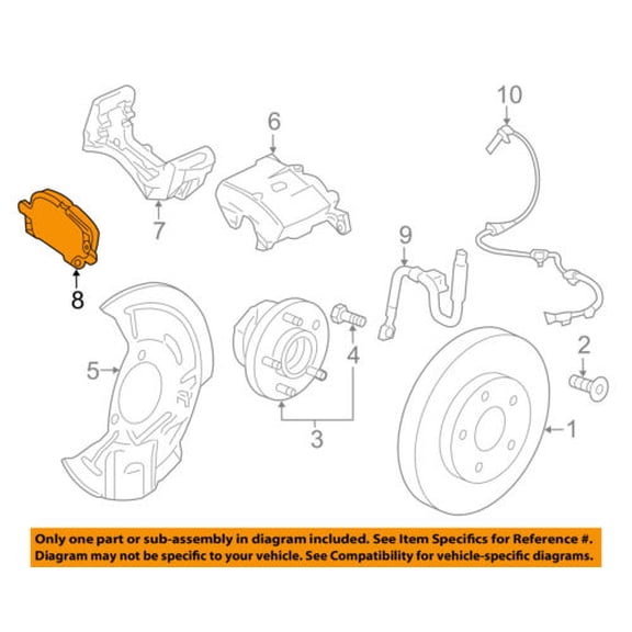GM OEM Brake-Front-Brake Pads 84206102