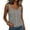 2-Black, variant on Tank Tops for Women Sleeveless Round Neck Plaid Button Shirts
