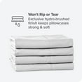 thumbnail image 5 of Bare Home Premium 1800 Ultra-Soft Double Brushed Microfiber Pillowcase Bulk Pack, Standard, 4 Pack, White, 5 of 5