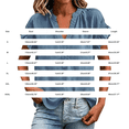 thumbnail image 5 of NMMUED Linen Tops for Women Summer Ruffle Top Short Sleeve Womens Summer Gauze Tops 2026 Vacation Beach Outfits Trendy V Neck Summer Clothes for Women Navy L, 5 of 7