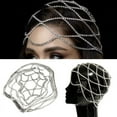 thumbnail image 3 of Head Chain Multi Layer Headpiece Hollow Luxury Simple Design Nice-looking Charming Head Chain for Wedding, 3 of 6