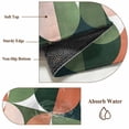 thumbnail image 5 of Rectangle Rug 2x3ft Area Rug, Mid Century Nordic Area Rugs for Living Room Bedroom, Retro Semicircle Green Orange Block Floor Mat Non-Slip Non-Shedding Carpet Indoor Accent Rugs, 5 of 9