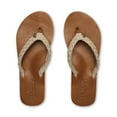 thumbnail image 4 of COBIAN Adult Female Bethany Braided Pacifica Flip Flop Sandals, Color: Cream, Size: 08, 4 of 6