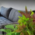 thumbnail image 4 of Sofá Berlín 2 Plazas Sillón Tela De Lino Moderno Minimalista (Gris oscuro) ilios innova berlin 2 plazas gris oscuro, 4 of 8