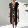 thumbnail image 3 of Summer Women Cover Ups Swimwear Open Front Lace Kimono Cardigan Swimsuit Sheer Coverup Midi Kimono Swimsuit, 3 of 6