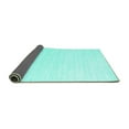 thumbnail image 2 of Ahgly Company Indoor Rectangle Solid Turquoise Blue Modern Area Rugs, 5' x 8', 2 of 4