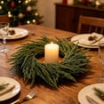 thumbnail image 6 of YOTQUSKI Mini Garland Wreath, Candle Ring Wreath, Durable Artificial Leaves, Used for Candlesticks, Ring Boxes, Aromatherapy Decoration, 6 of 7