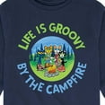 thumbnail image 3 of Pete The Cat - Life Is Groovy By The Campfire - Toddler And Youth Long Sleeve Graphic T-Shirt, 3 of 6