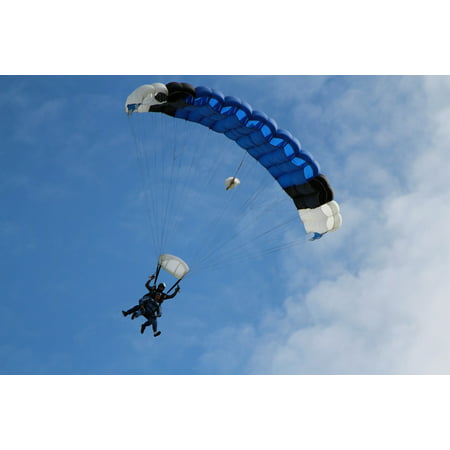 LAMINATED POSTER Fun Freedom Parachute Risky Jumping Adventure Poster Print 24 x 36
