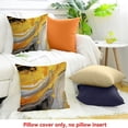 thumbnail image 4 of Pratyus Pillow Covers Decoration Swirl Gold Accents Abstract Painting for Home Sofa Couch - Set of 1, No Insert or Filler 18x18in, 4 of 5