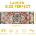 thumbnail image 3 of Desk Pad,Persian Style Textile Rug Texture Gaming Mouse Pad,31.5"X15.7" Extended Gaming Mouse Pad Mat with Stitched Edge Non-Slip Base Big Mouse Pad for Office Keyboard Laptop, 3 of 6