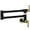 1 Black and Gold, variant on Modern Bar Sink Faucet for Kitchen Sink Single Handle with Pull Out Sprayer Hot and Cold Brushed Nickel